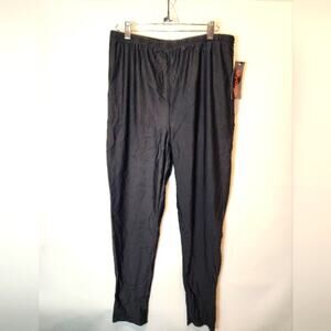 New Black Lined Workout Leggings Panty Lined Quality Athletic Pants Size 18